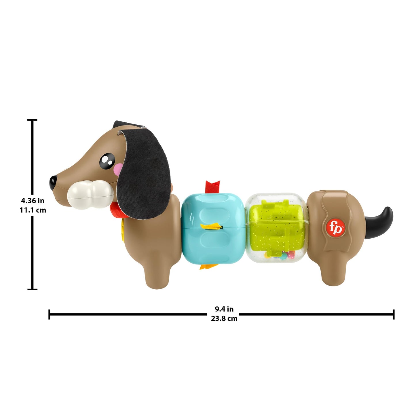 Fisher-Price FP Pets Click & Spin tegevuskoer, beebide motoorikamänguasi 6+ kuud