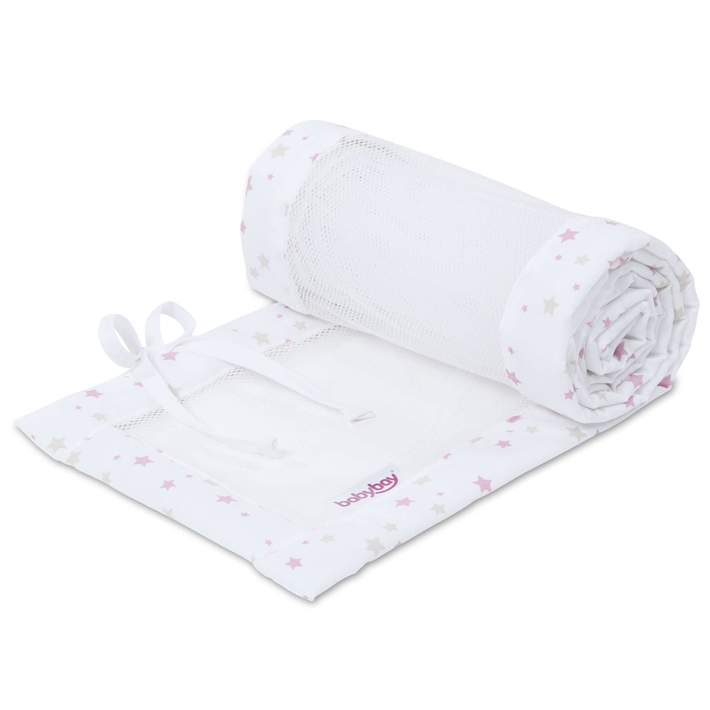 babybay voodipehmendus mudelitele Maxi, Boxspring, Comfort ja Comfort Plus, valge Sand/Berry