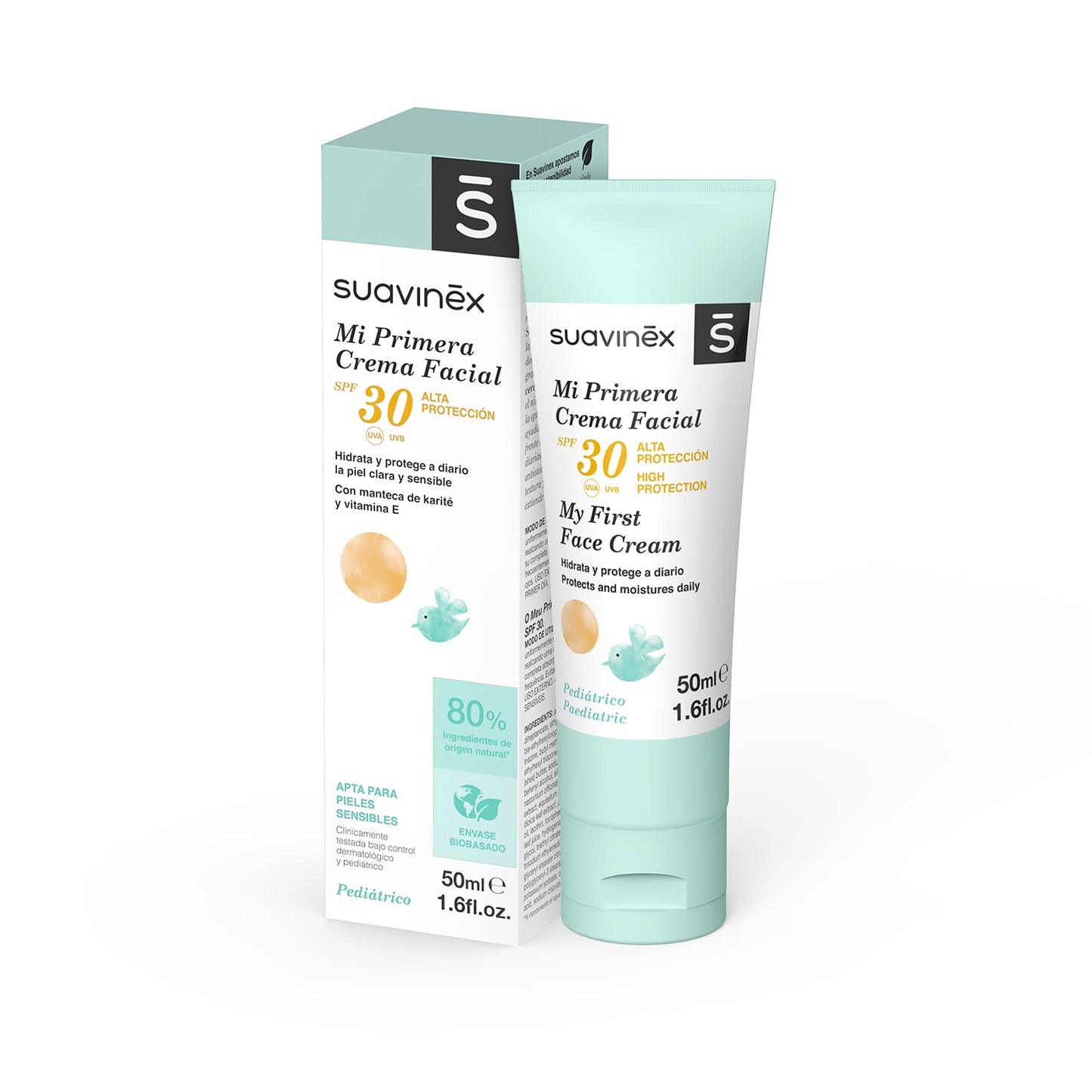 Suavinex niisutav ja kiatsev beebide näokreem SPF30, 50 ml