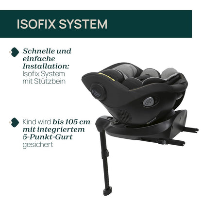 Chicco Seat105 i-Size turvatool, hall, 40-105 cm, 0-4 a, 360° pööratav