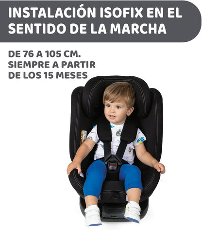 Chicco Unico Evo i-Size turvatool, 0–36 kg, 0–12 aastat, must