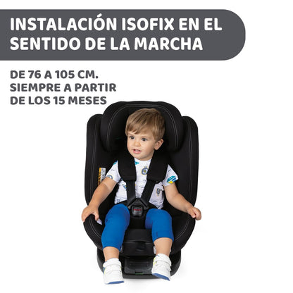 Chicco Unico Evo i-Size turvatool, 0–36 kg, 0–12 aastat, must