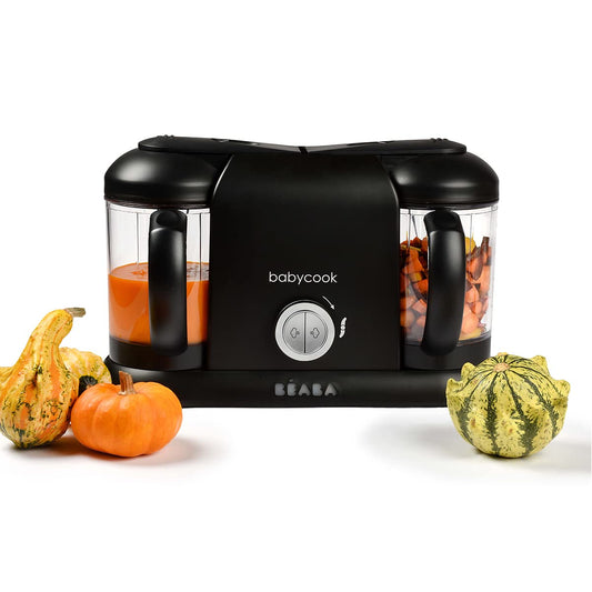 Béaba Babycook Duo 4-ühes beebitoidu blender-auruti, must