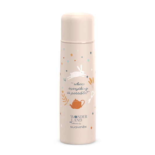 Suavinex roostevabast terasest termos 500 ml, roosa (Wonderland kollektsioon)