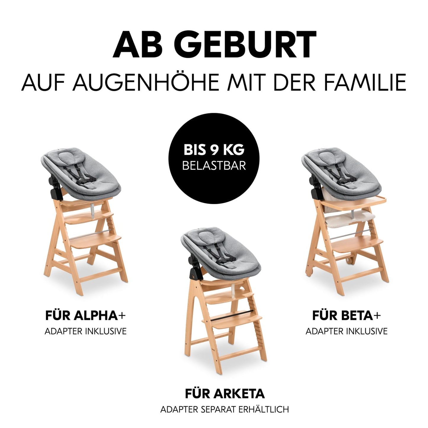 hauck Highchair Bouncer Eco beebikiik Hauck Alpha+ ning Beta+ söögitoolile