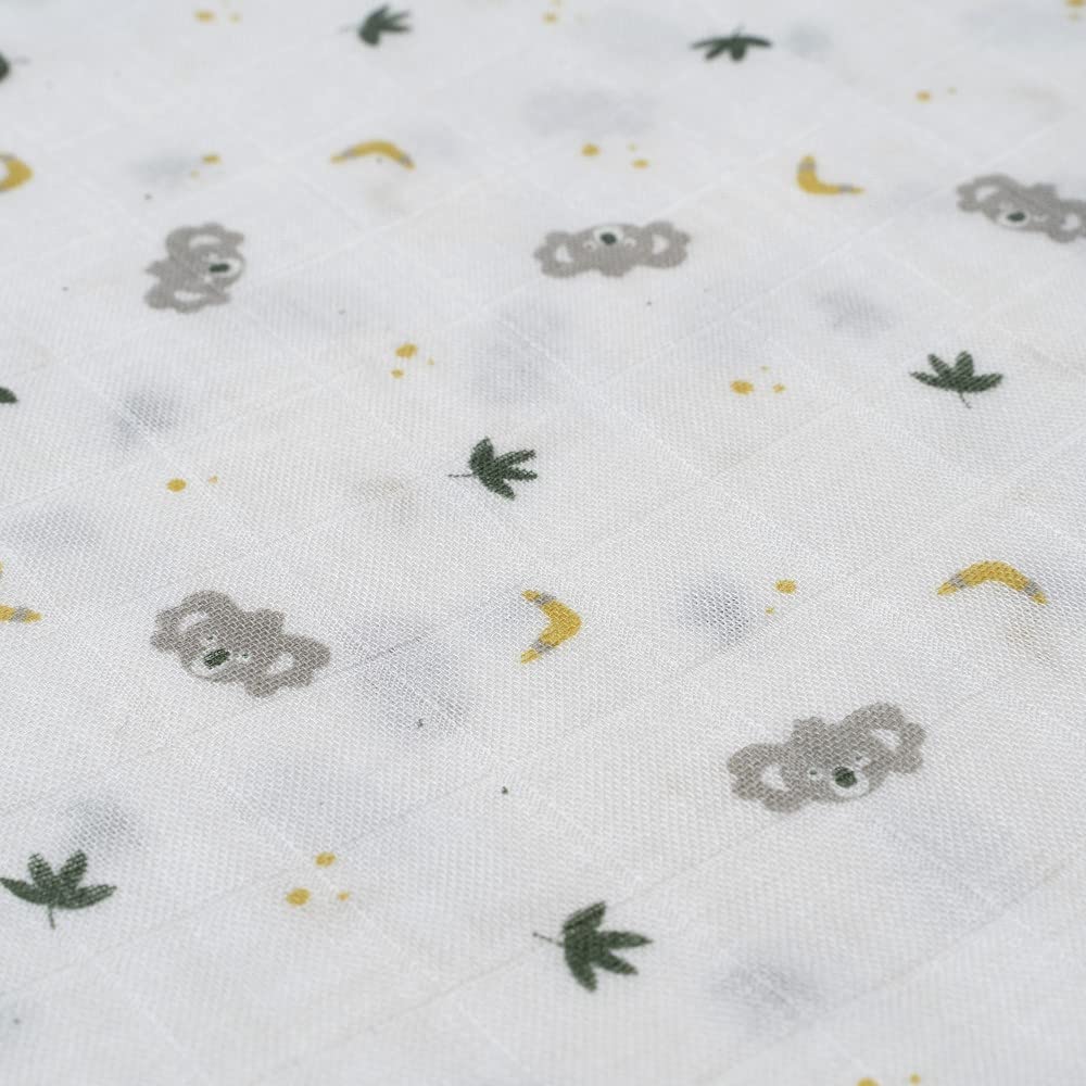 Interbaby bambusmusliinist tekk 120 × 120 cm – Koala hall