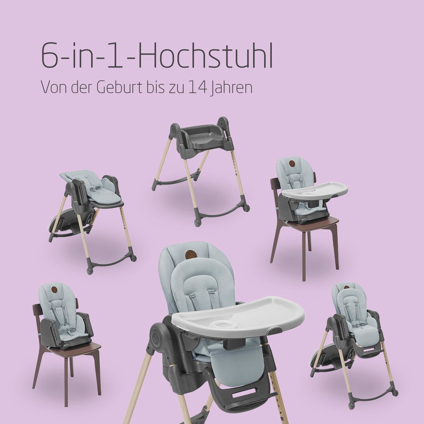 Maxi-Cosi Minla 6-ühes söögitool - Essential Graphite