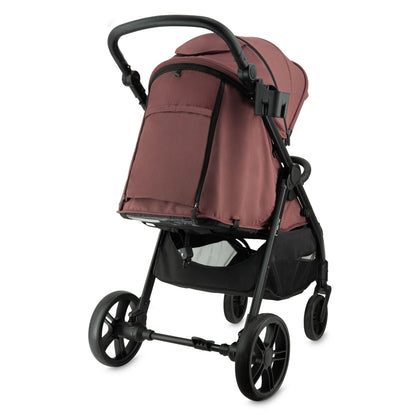 MoMi Clara kergkäru alates 6. elukuust, kuni 22 kg – jalakate, joogitopsihoidja, mähkmekott ja vihma-/putukakaitse (Red Wine)