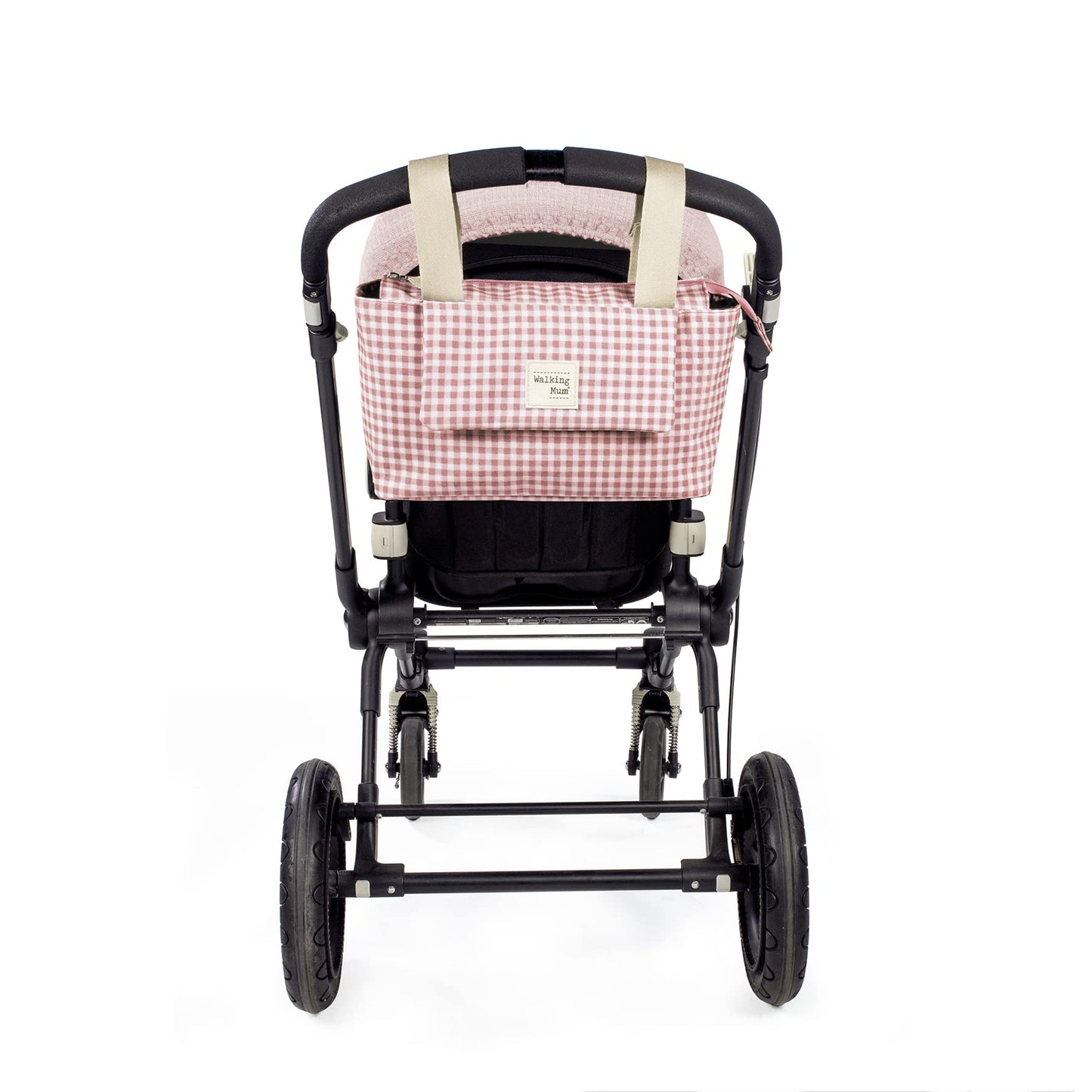 Walking Mum I Love Vichy vankri organisaator, roosa
