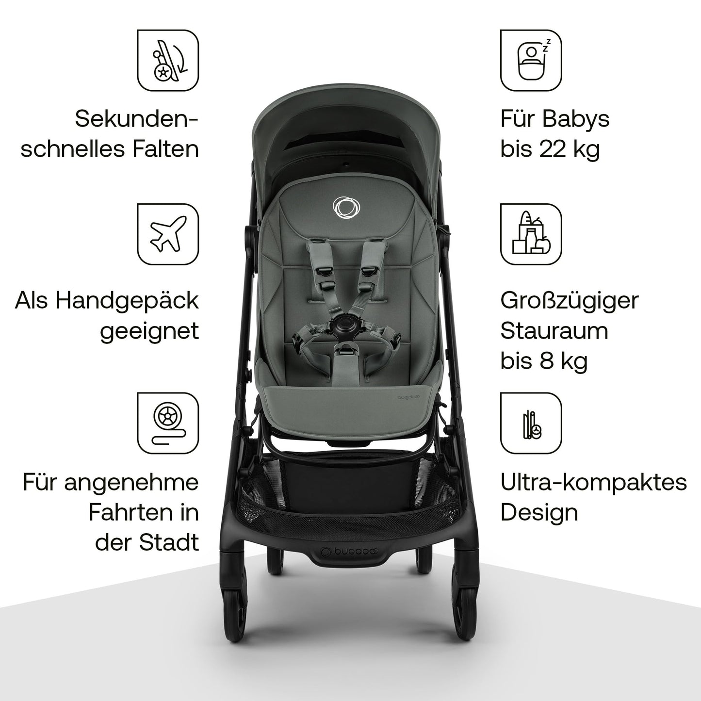 Bugaboo Butterfly 2 reisikäru, Forest Green