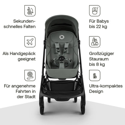 Bugaboo Butterfly 2 reisikäru, Forest Green