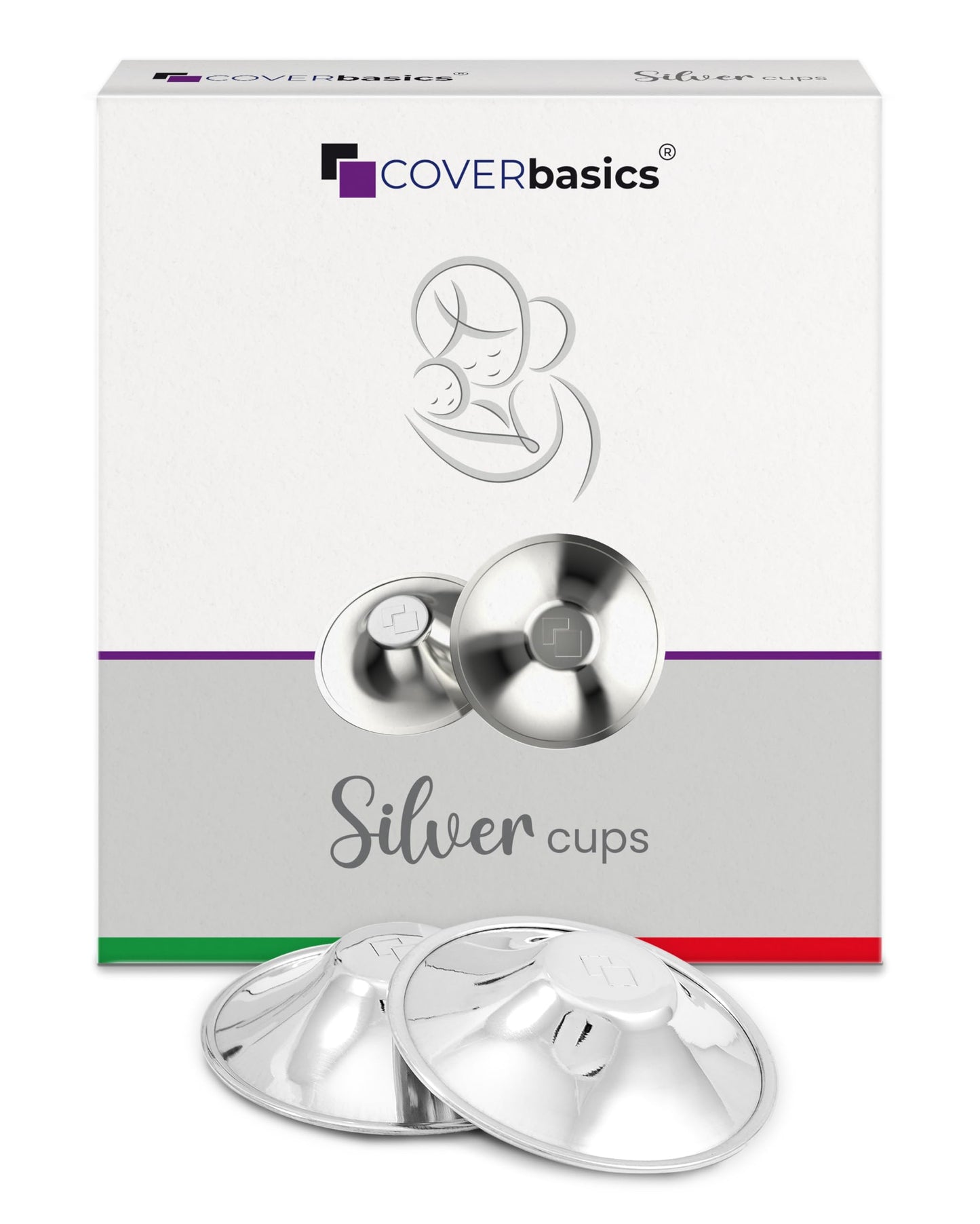 COVERbasics hõbedast rinnanibukaitsmed (SilverCups), Regular