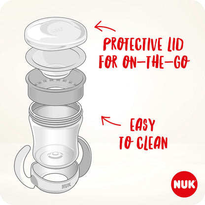 NUK Mini Magic Cup treeningtass helendava efektiga, 160 ml, sinine, 6+ kuud