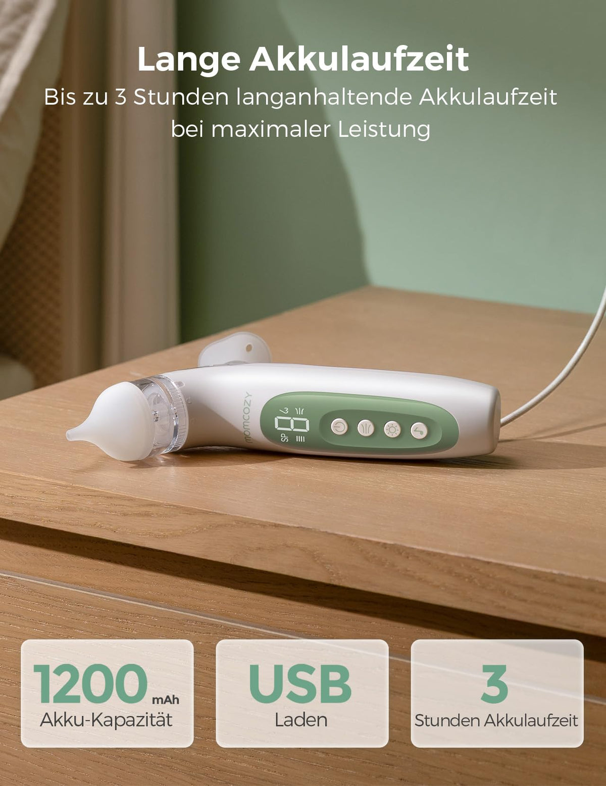 Momcozy BN007 elektriline ninaspiraator 2-ühes, valge