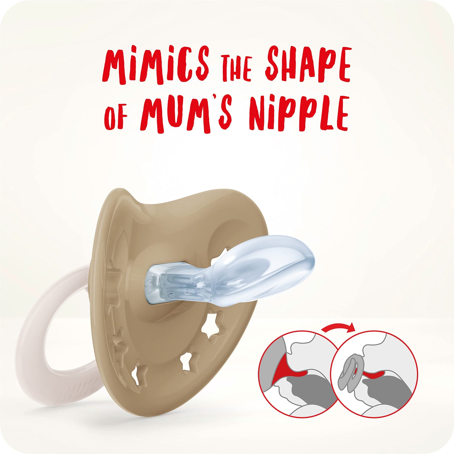 NUK Signature Day & Night lutt 6–18 kuud, helendav, 4 tk