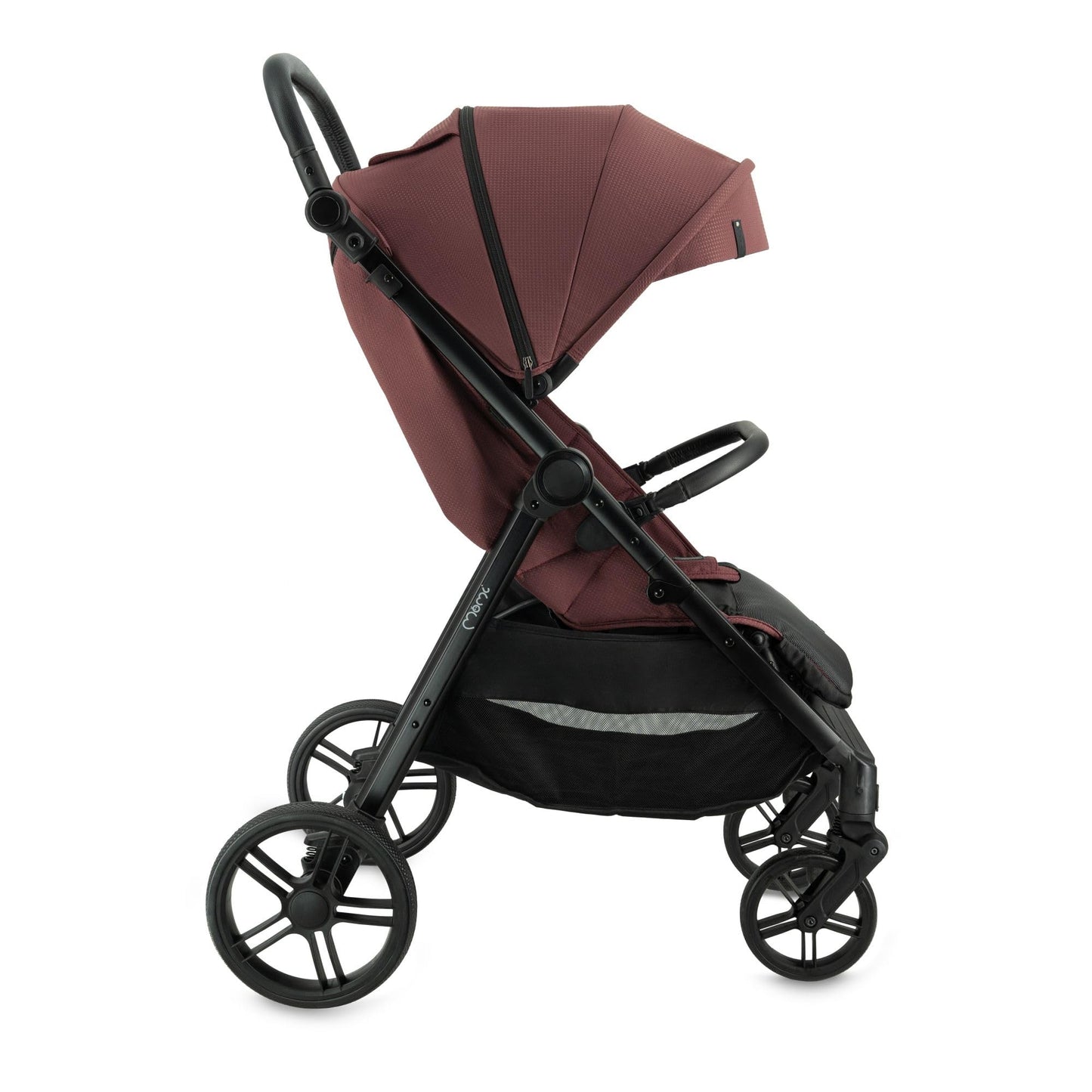 MoMi Clara kergkäru alates 6. elukuust, kuni 22 kg – jalakate, joogitopsihoidja, mähkmekott ja vihma-/putukakaitse (Red Wine)