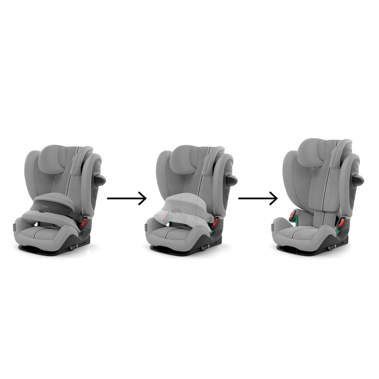 Cybex Pallas G2 Plus turvatool 76–150 cm, Stone Grey / Mid Grey