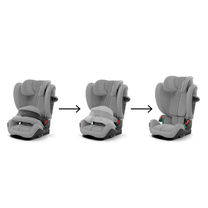 Cybex Pallas G2 Plus turvatool 76–150 cm, Stone Grey / Mid Grey
