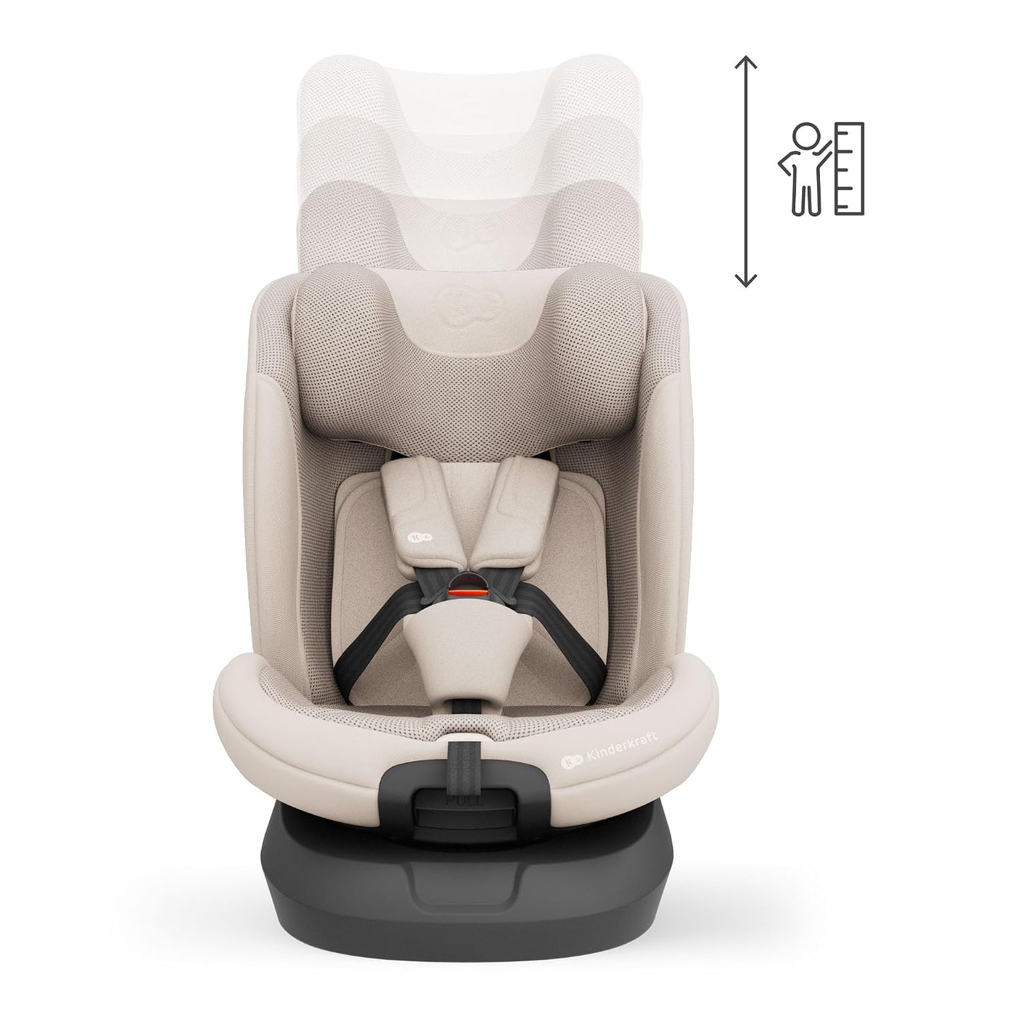 Kinderkraft I-GROW 2 PRO turvatool 0-36 kg, i-Size 40-150 cm, 360° pööratav, beež