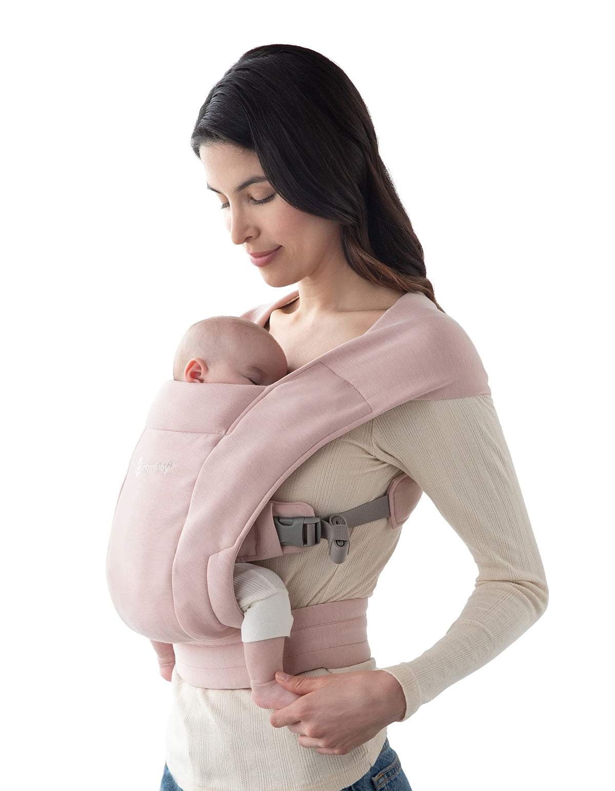 Ergobaby Embrace -kantoreppu vastasyntyneelle 0–12 kuukautta, Blush Pink
