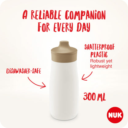 NUK Mini-Me joogitops lastele, 300 ml, Pink Butterfly (9+ kuud)