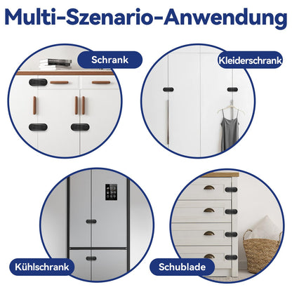 ECHOCUBE laste turvalukud kappidele, 6 tk, must, BB24DC281-BK