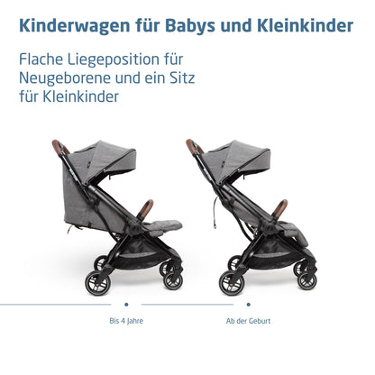 Maxi-Cosi Eva3 jalutuskäru, Select Grey, 0–4 a, kuni 22 kg