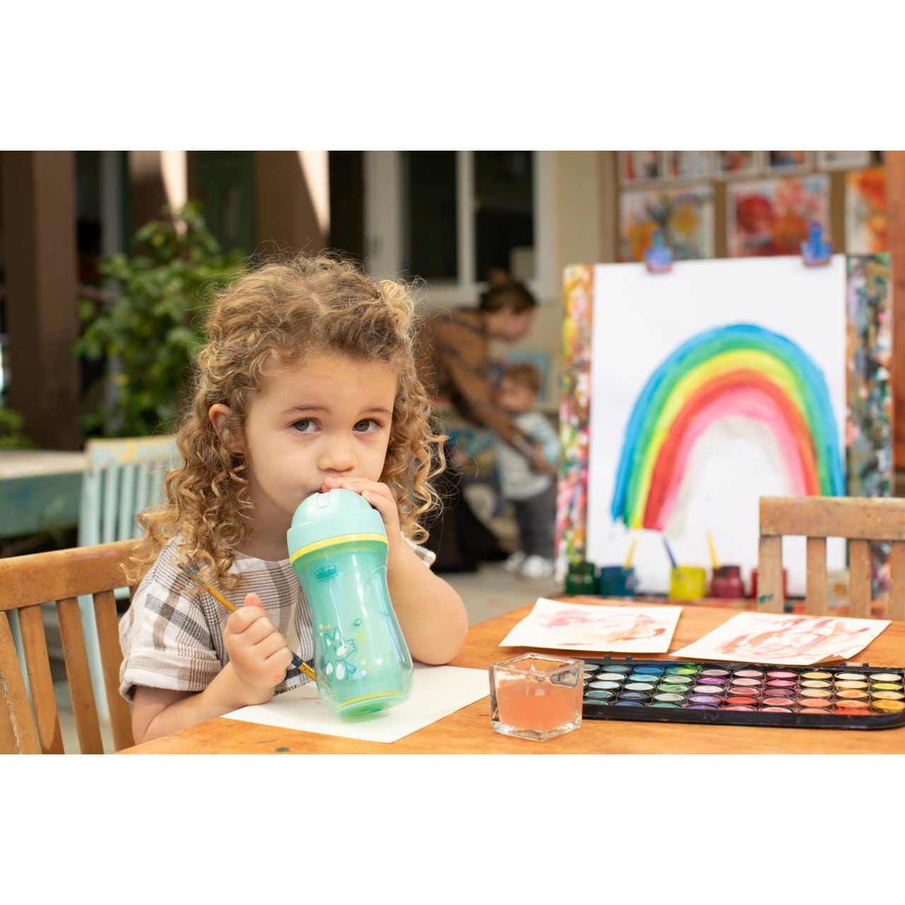 Chicco Sport joogitops 266 ml, 14+ kuud, helesinine