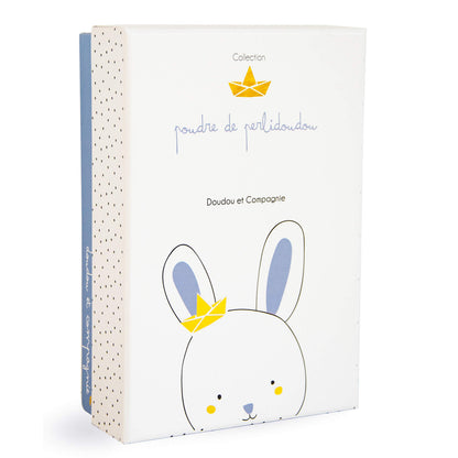 Doudou et Compagnie DC3511 jäniksen muotoinen uniriepu tuttikiinnikkeellä, sininen