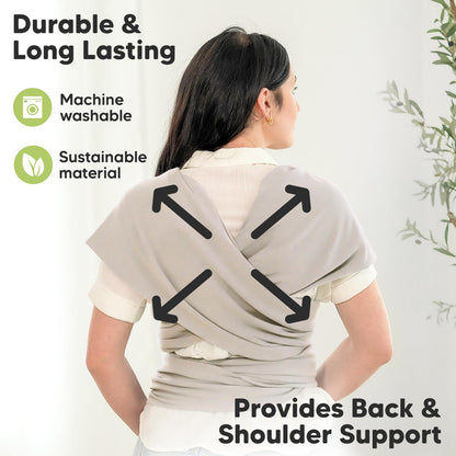 KeaBabies beebikandelina Original – ergonoomiline, stone gray (vastsündinust väikelapseni)