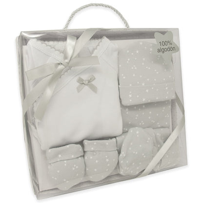 Duffi Baby beebiriiete komplekt Primera Puesta 5-osaline, hall, 0-6 kuud, mudel 0967-11