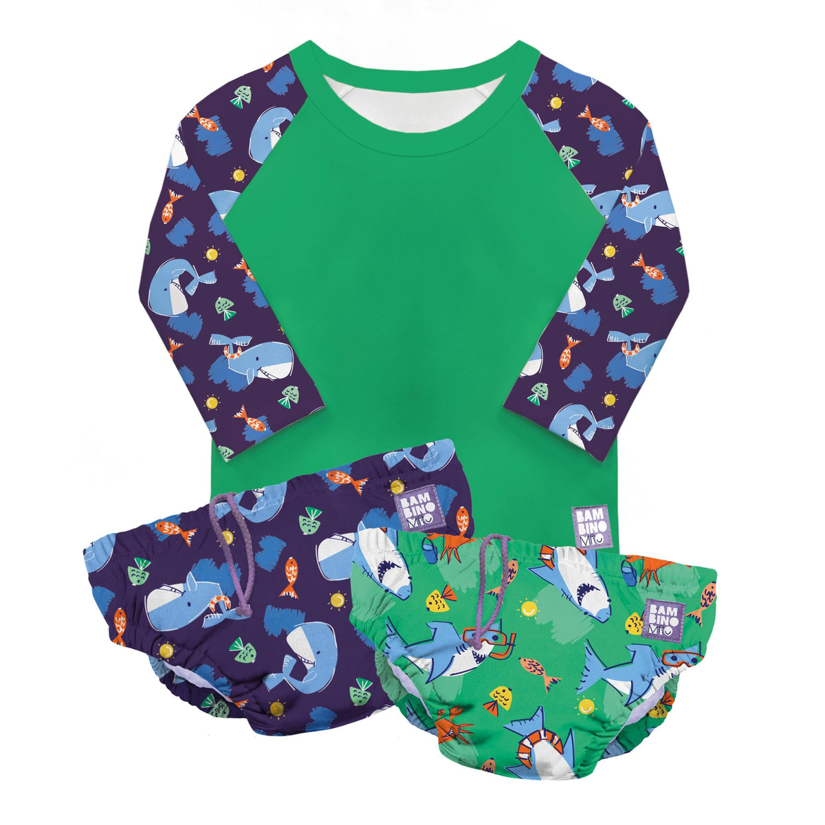 Bambino Mio uudelleenkäytettävä uimakompletti SWSET1-2YOCE, 1–2 v, Ocean Explorers
