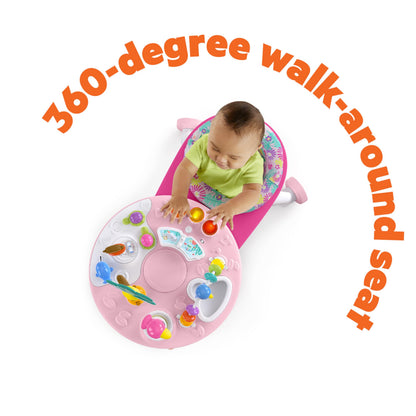 Bright Starts Around We Go Tropic Coral 2-in-1 mängukeskus ja tegevuslaud, roosa