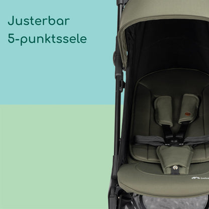 Bebeconfort Zephir kerge ja kompaktne reisikäru, 0–4 a, Mineral Green