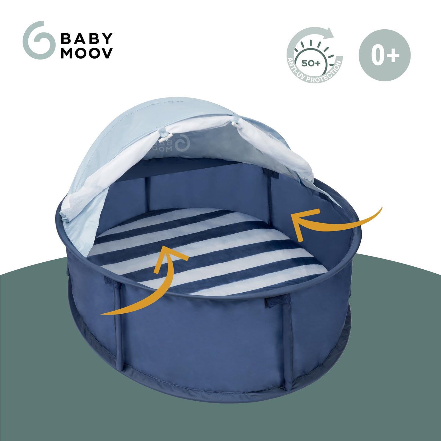 Babymoov Babyni Pop-Up UV-kaitsega beebi rannatelk, UPF 50+