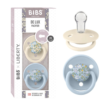 Bibs tutti x Liberty De Lux Eloise Baby Blue, 0+, 2 kpl