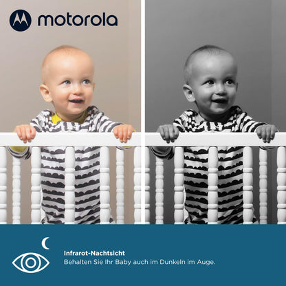 Motorola Nursery VM483 beebimonitor 2,8-tollise kaamera, öönägemise ja temperatuurinäiduga