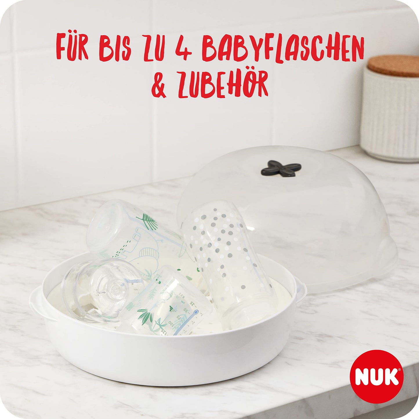 NUK Micro Express Plus mikrolaine sterilisaator lutipudelitele