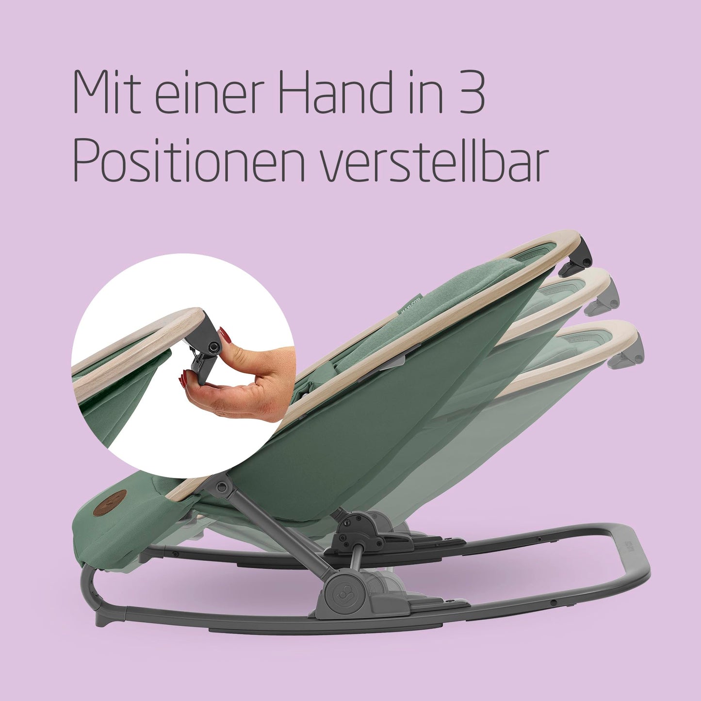 Maxi-Cosi Kori 2-ühes beebikiik mängukaarega, 0–2 a, kuni 15 kg, Beyond Green