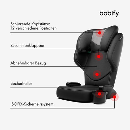 Babify Urban turvatool 15-36 kg, Isofix, i-Size, must