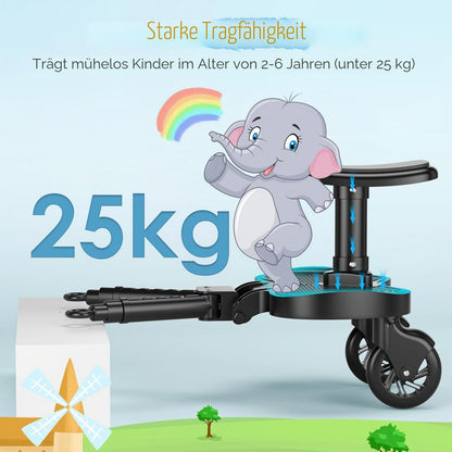 BugyKido universaalne istmega seisulaud lapsevankrile, kuni 25 kg