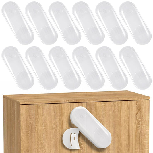 ECHOCUBE lasten turvalukot kaappeihin, 11 kpl, valkoinen, BB24DC282-WH
