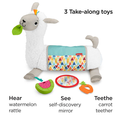 Fisher-Price Tummy Time Llama Plush sensoorne kõhuli mänguasi alates sünnist