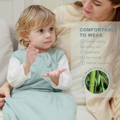 Mosebears beebi magamiskott 2.5 TOG, bambuskiud, Calm Sage, L (18–36 kuud)