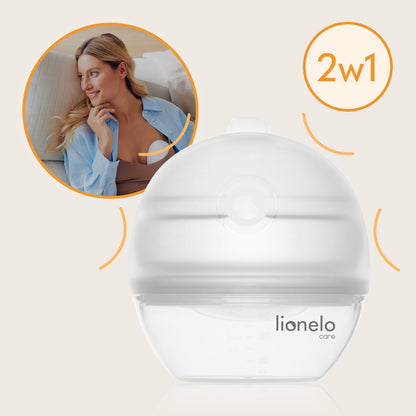 Lionelo MILKY 2IN1 rintamaidon kerääjä ja silikoninen käsipumppu LOC-MILKY 2IN1