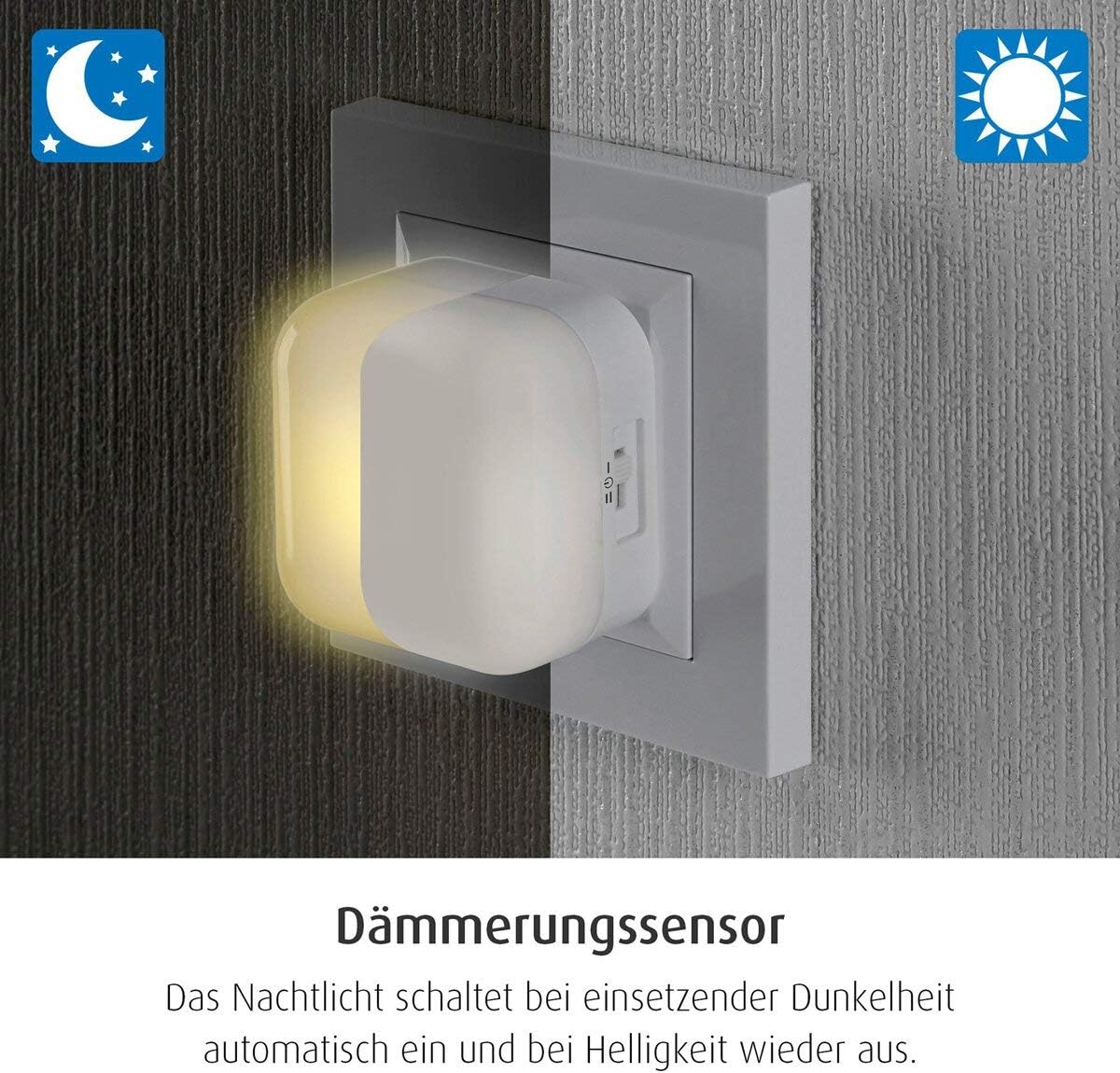 Reer SleepLight 2-ühes öölamp pistikusse ja akutoitel, hall