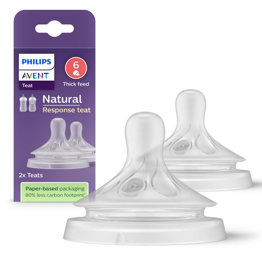 Philips Avent Natural Response lutid, 2 tk, voolukiirus 6, 6+ kuud