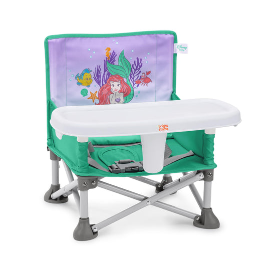 Bright Starts Disney Princess Ariel Pop ’N Sit kaasaskantav söögitool/iste, 6 kuud – 3 aastat