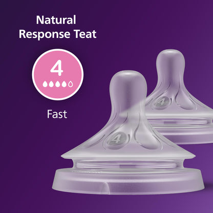Philips Avent Natural Response lutid, 2 tk, Flow 4, 3+ kuud