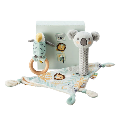 Nuby Animal Adventures beebikingituskomplekt, 3-osaline, alates sünnist